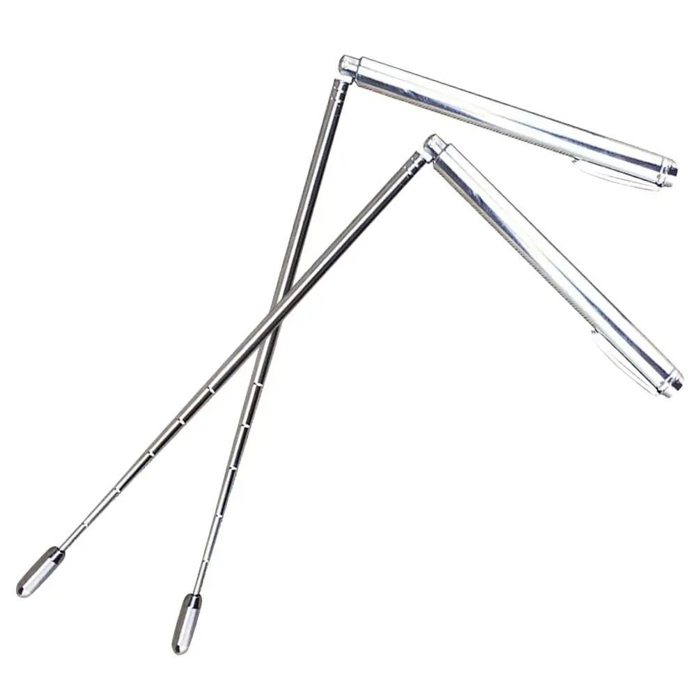 2 Stück EdelstahlAntenneDragonRuler LanglebigeDiviningRods PortableRetractableWaterDowsingRods TreasureHuntingTools
