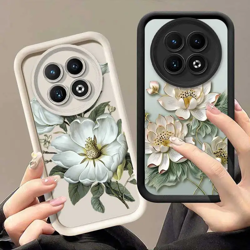 Realme12 Blooming White Flowers Sky Eye Ladder Phone Case For Realme 11 10 9i 9Pro 9i 9ProPlus 9 8i 8 8Pro 7i 7Pro 7 6 5 Cover