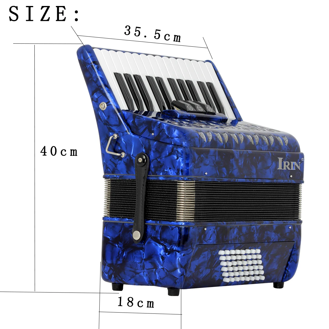 IRIN AR-40 Accordion 48 Bass 26 Keys With Accordion Bag Professional Keyboard Instruments Accordion For Performance/Teaching