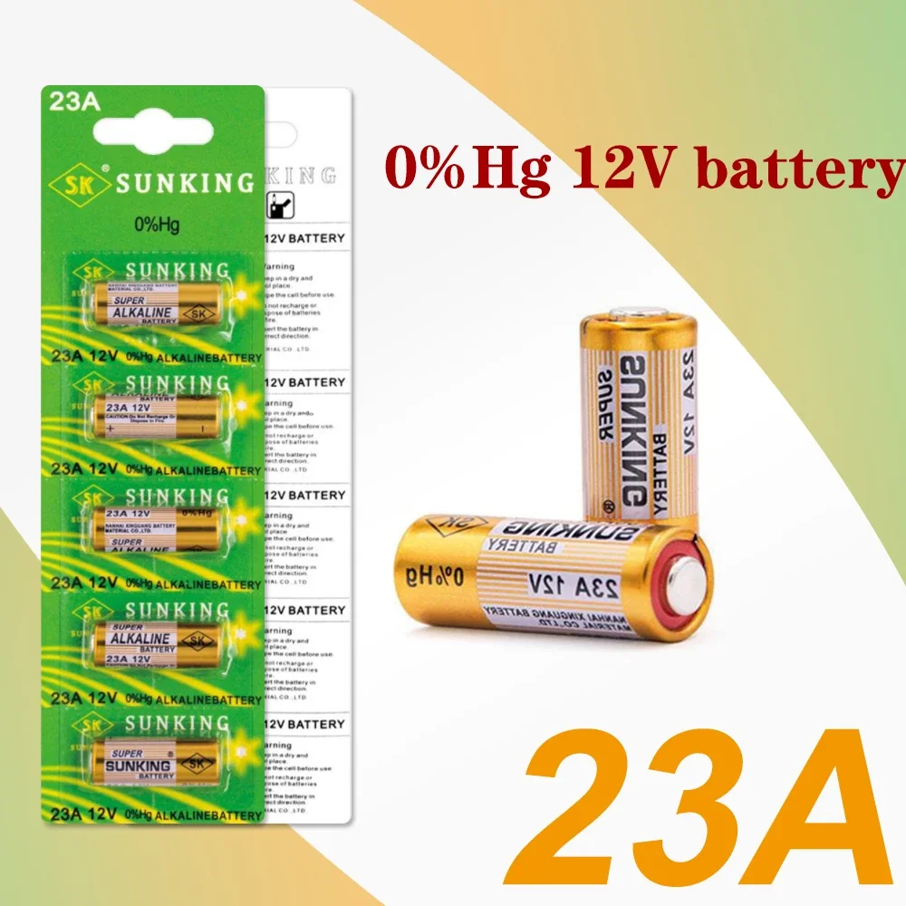 12V Alkaline Battery A23 23A 23GA A23S E23A EL12 MN21 MS21 V23GA L1028 GP23A LRV08 For Remote Control Doorbell Toy Dry Cell