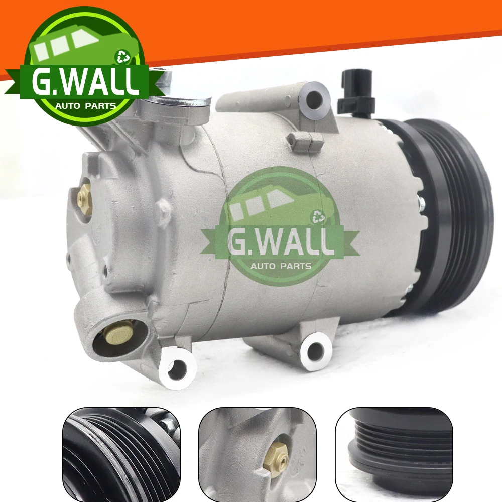Automotive AC Compressor For FORD FOCUS MK2 1.8 2.0 Petrol 2007-2011 VS16 30676394 6M5H19D629AB 3M5H19497BD 3M5H19D629RF
