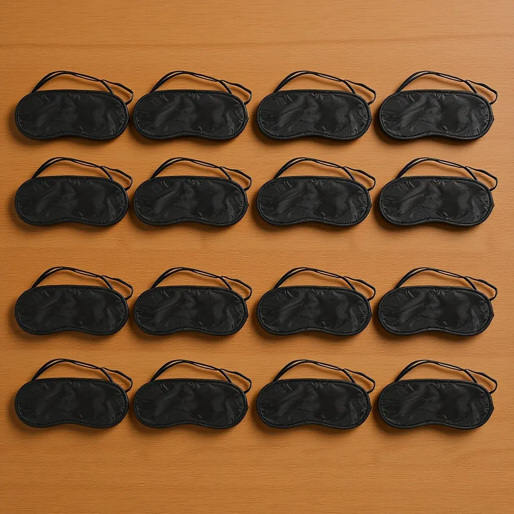20Pcs Sleep Eye Masks Disposable Lightweight Covers for Darkness Relief Portable Blindfolds for Night Nap on Plane Car