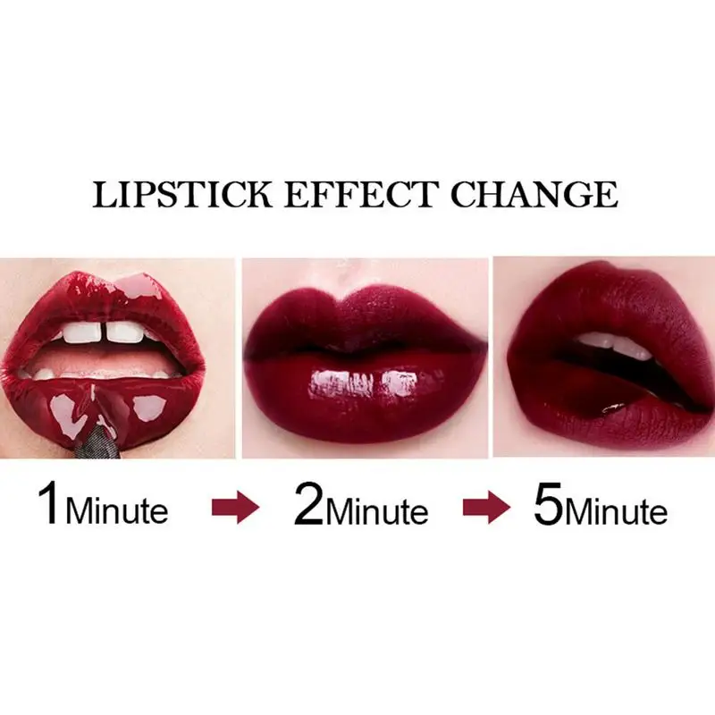 6 colori Wine Lipstick Mini Wine Lip Lipstick 6 colori Wine Lipgloss Matte Long Lasting Waterproof Lip Gloss Set Lip Stain For