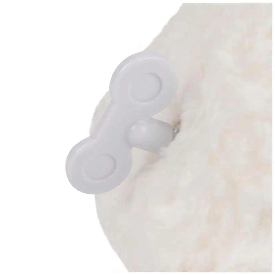 Baby Lena Lamb Keywind Musical Plush, Plays Brahms Lullaby, Stuffed Animal Sensory Toy for Babies 10 Months amp Up, White, 10