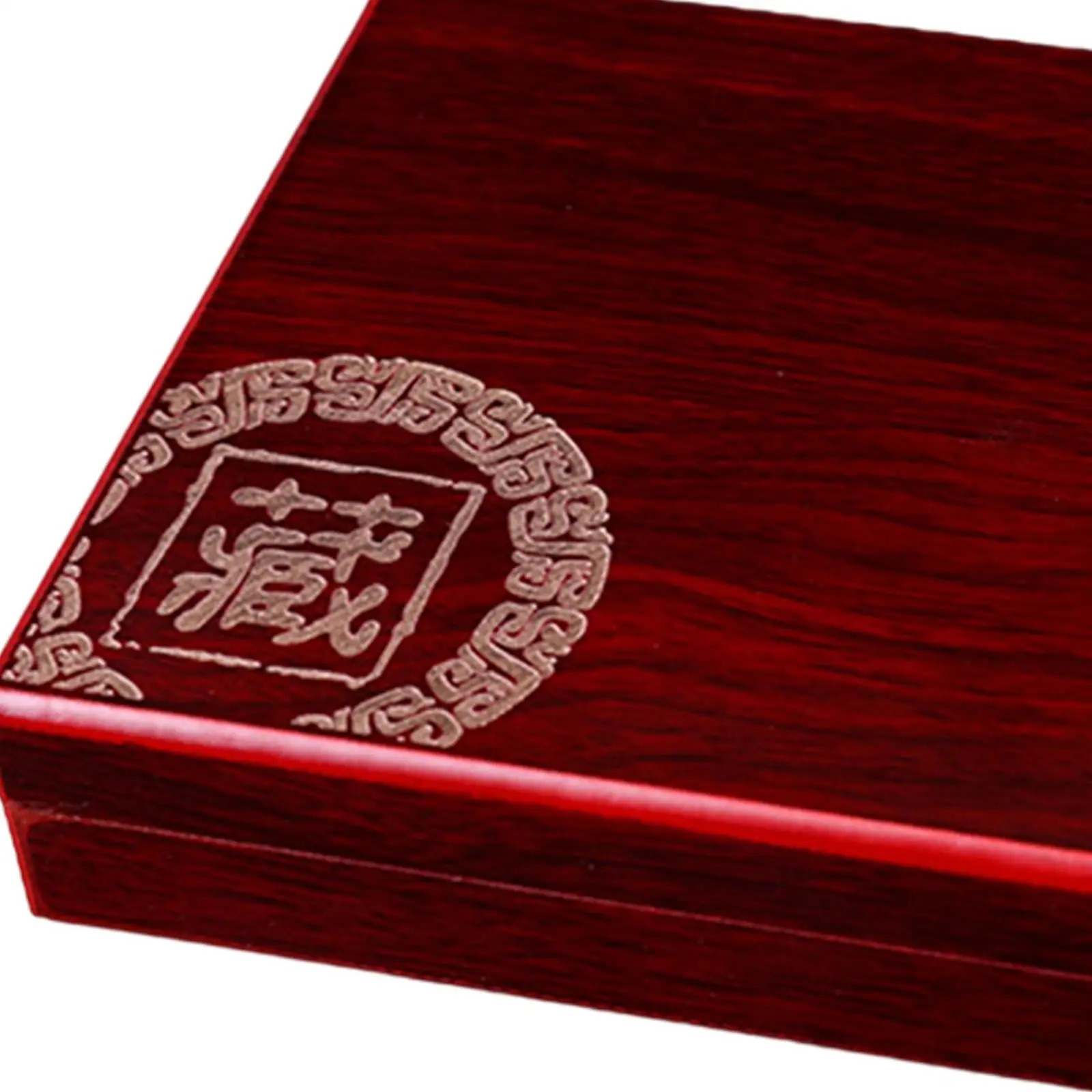 Wooden Display of 5 Commemorative Coins of 27 Mm Container of