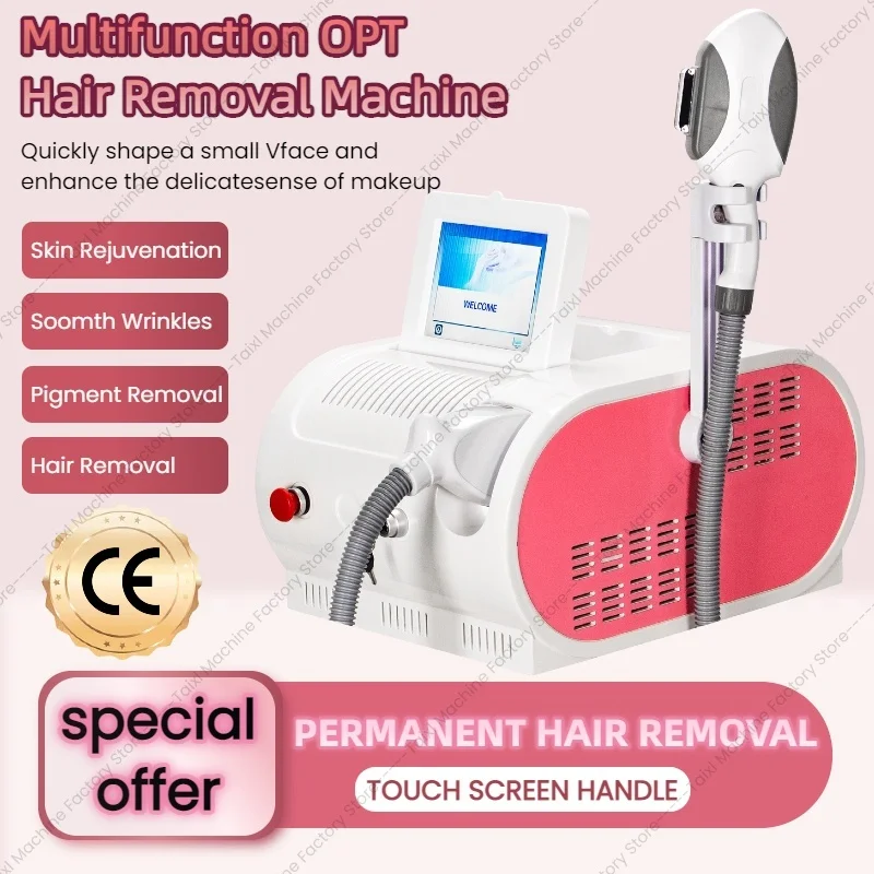 

Portable OPT 2 In 1 Hair Removal Diode Laser Freezing Point Painless Tattoo Removal Skin Rejuvenation Freckle Removal Machine