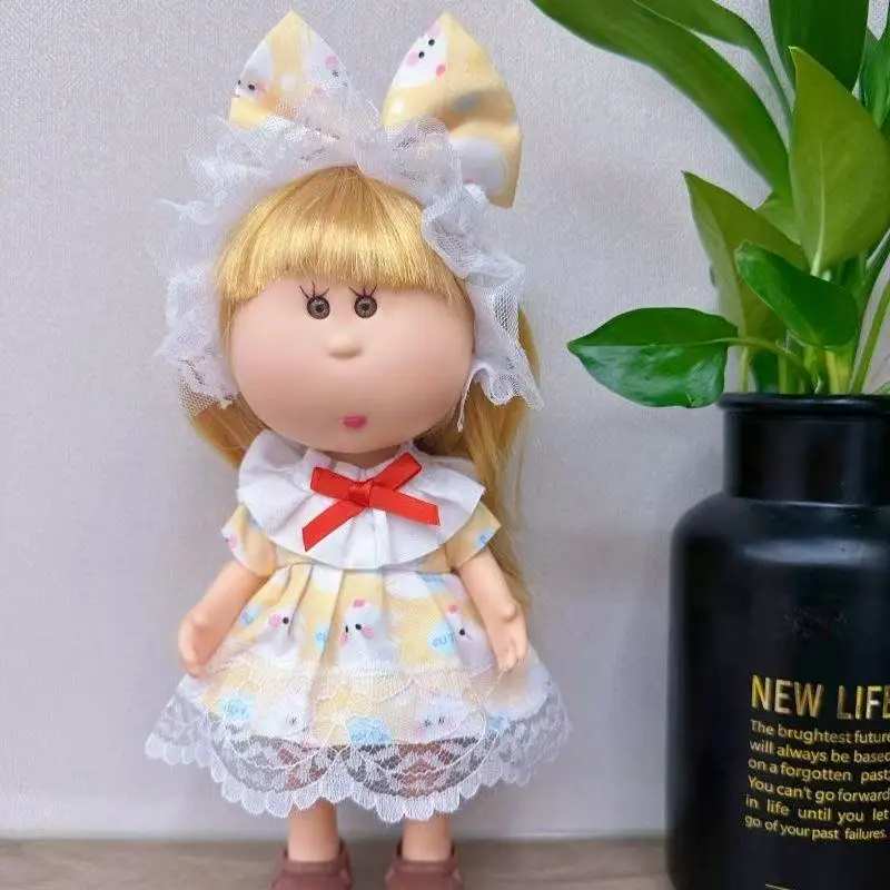 

24cm MIA Doll Clothes Waldorf Style Dress Outfit Set Potato Doll Accessories Pretend Play Toy for Girls