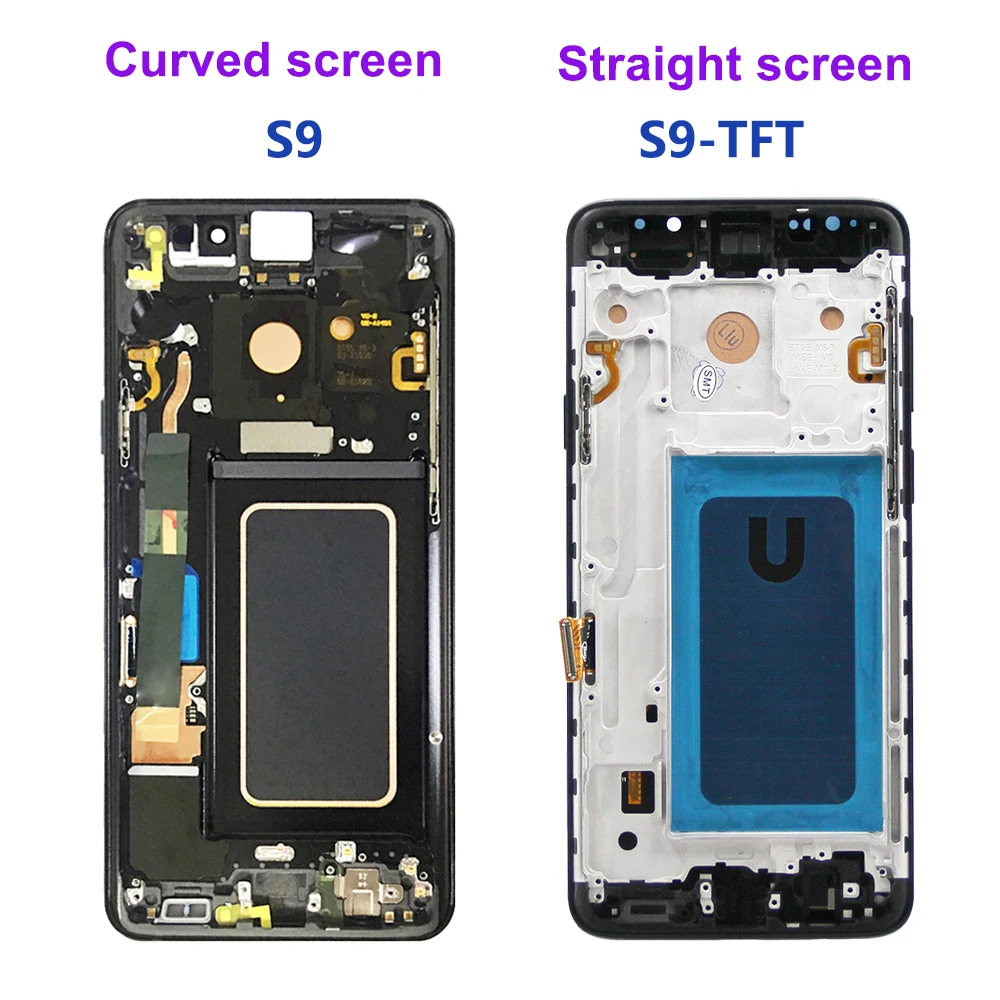 For Samsung S9 Plus Tested S9+ G965F G965U G965W G9650 G965U1 LCD Display Touch Screen Digitizer Assembly Replacement