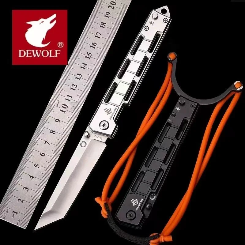 

Unique deformation structure folding knife easy to carry knives outdoor emergency rescue tools sharp fruit knife