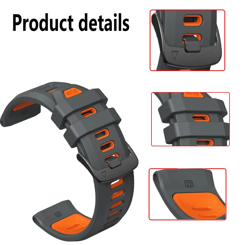 حزام ساعة ذكية لـ Garmin Forerunner 970 لونين سيليكون Forerunner 965 955 945 935 سوار معصم ناعم وقابل للتنفس