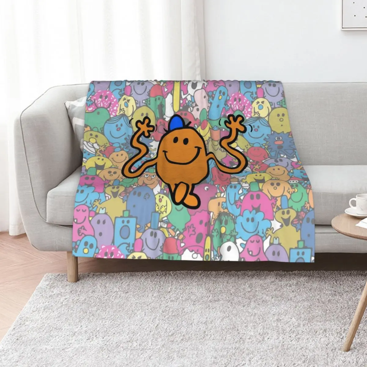 Mr Tickle Throw Blanket for babies Giant Sofa Quilt Plaid on the sofa Nap Decorative Beds Blankets