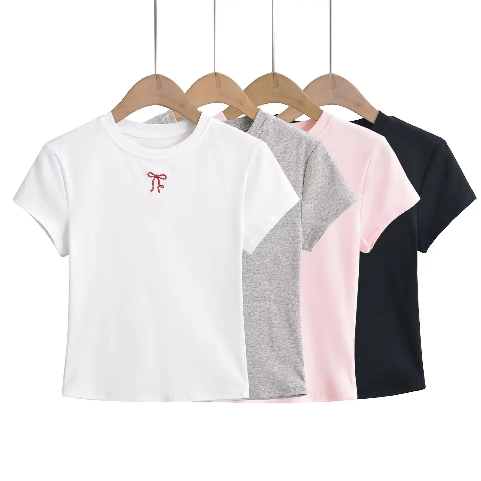 Sommer Ort Hosen Damen Niedrige Taille Gestickte Slim Fit Elastische Bot Rock Hosen Street Sle Reine Farbe Andere Material