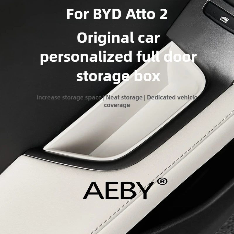 

AEBY For BYD Atto 2 Smart Driving Edition 2024-2025 Door Handle Storage Box Tray,Anti-Rattle Silicone Tray,Waterproof Easy Clean