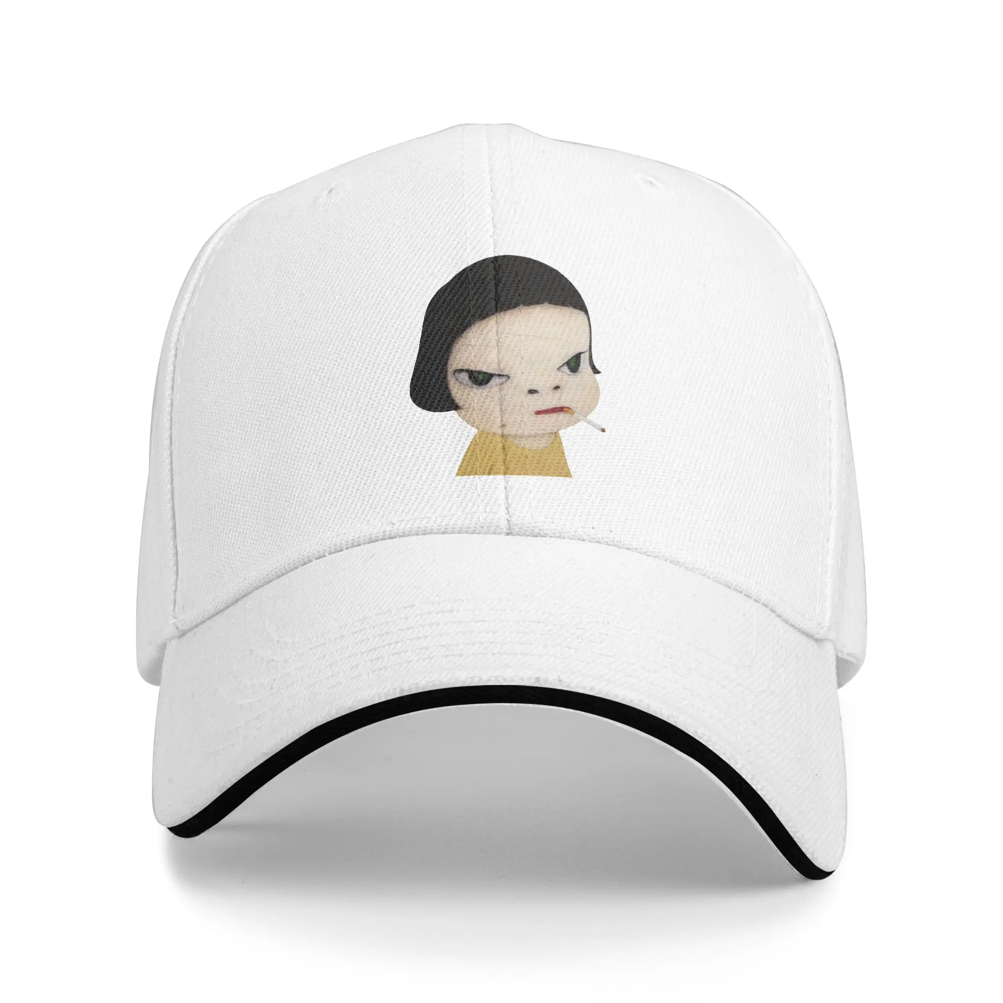 

Yoshitomo Nara Little Smoking Girl Повседневная бейсболка для бега в стиле хиппи Шляпа дальнобойщика Весенние солнцезащитные мужские стильные кепки для взрослых