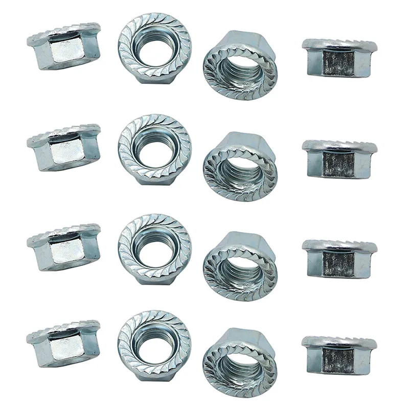 16PCS M10-1.25 Flange wheel Locking Lug Nuts Wheel Stud of Thread Pitch For Honda Rancher 420 4x / Any Typical Adult ATV QUAD