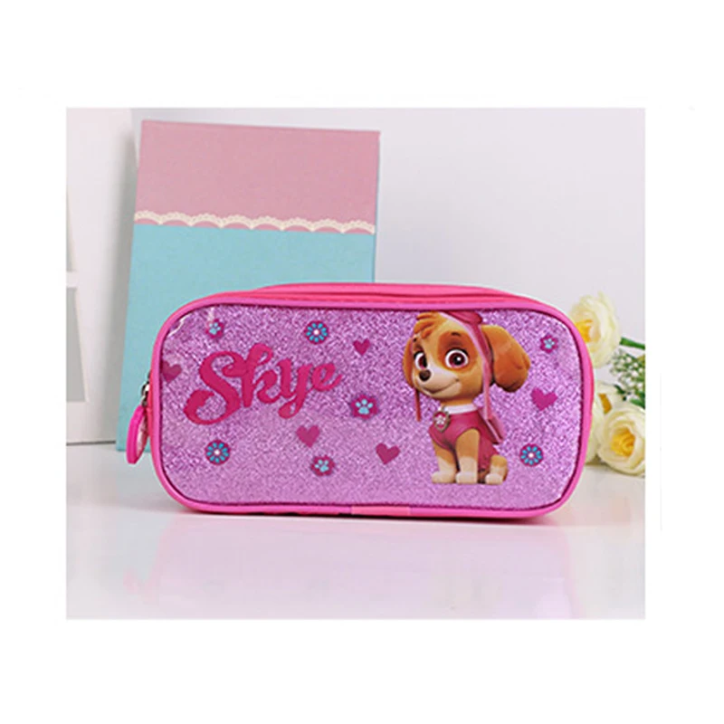 New PAW Patrol Skye Cartoon Student Pencil Bags Pen Case PVC Stationery Box Children School Supplies Girls\' Birthday Gift Cute