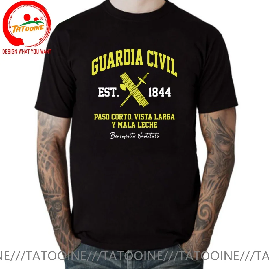 Spain Guardia Civil Mod T Shirt Men Fashion Trendy Casual Clothing Stylish Tops Tee Shirt Leisure Tshirt Men's T-Shirt