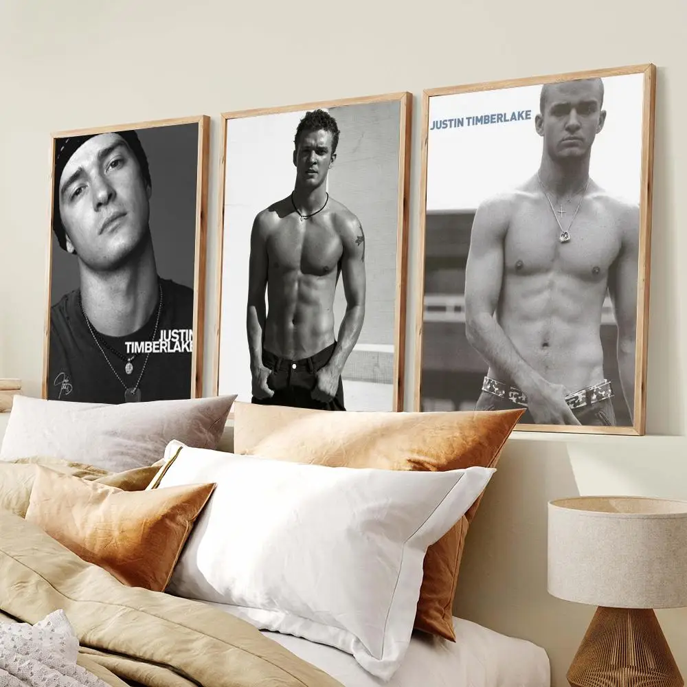 J-Justin Timberlake Poster PP Wall Decor Posters Celebrity Music Art Prints Bedroom Office Gift