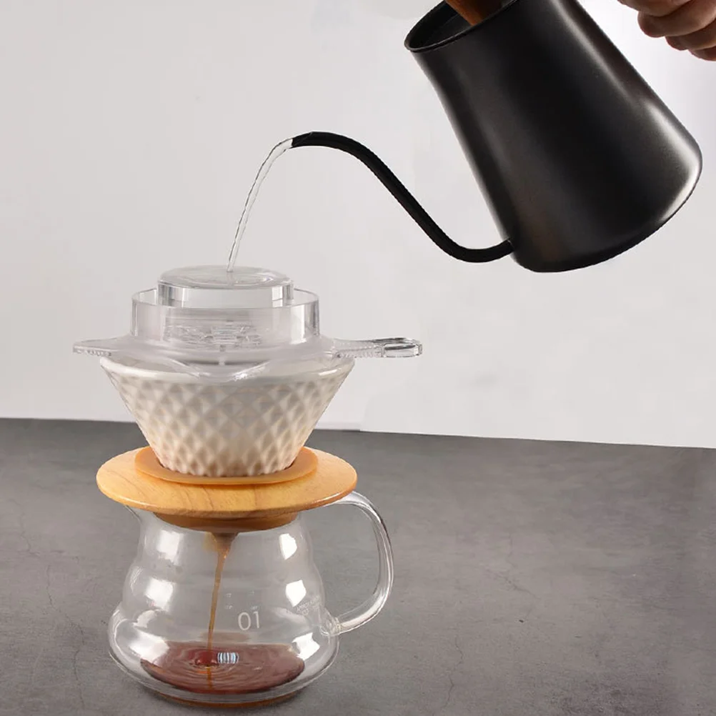 

Premium Reusable Durable Transparent Dripper Filter Portable Strainer For Home Making Hand Brewed Coffee Filter Convenient