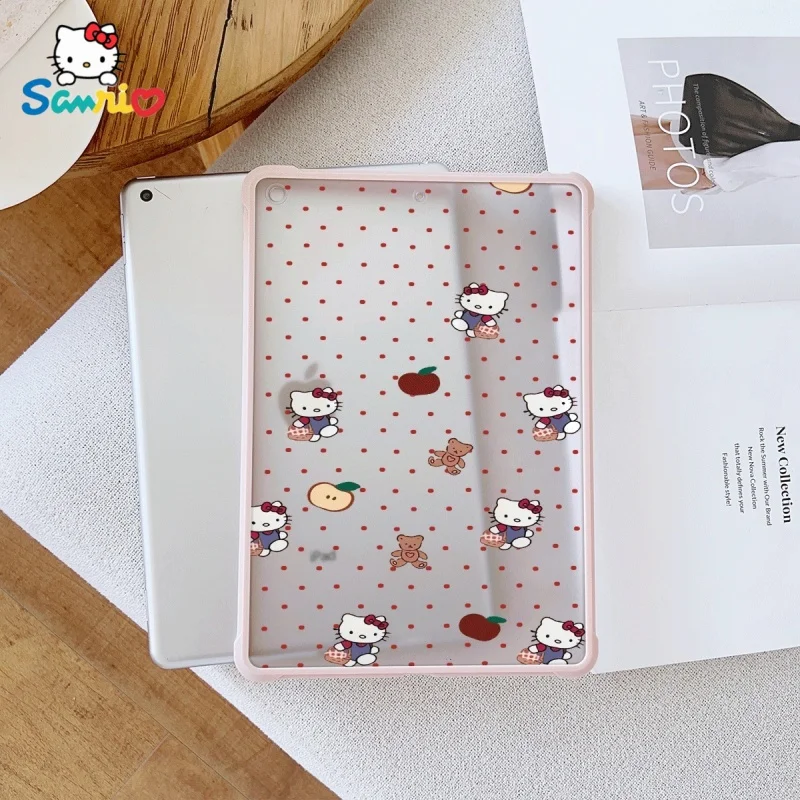 

Прозрачный чехол Sanrio Hello Kittypattern Pink для iPad, подходит для iPad Pro 2022/2024, iPad Air 3/5, iPad Mini 6, iPad 6/10