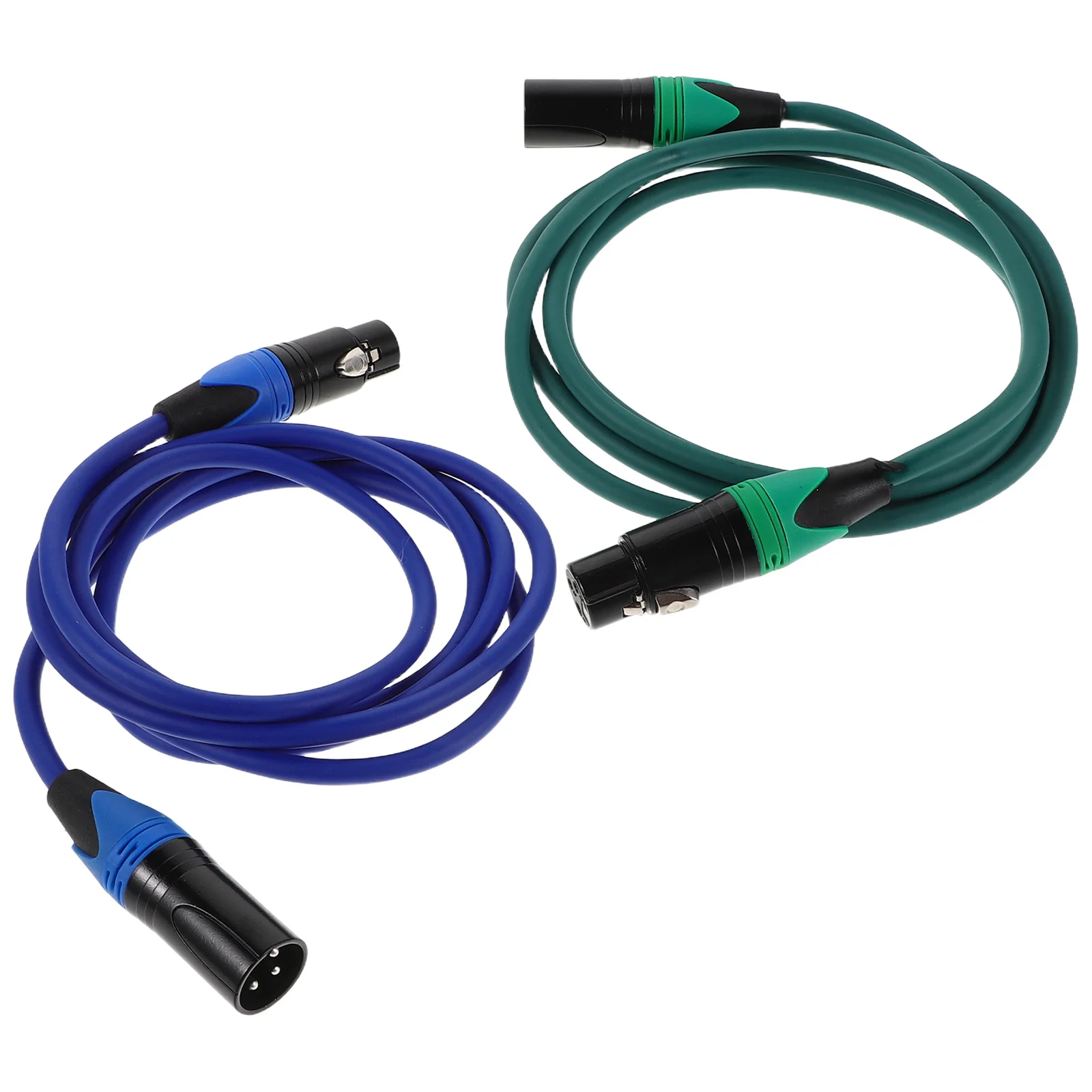 

2pcs 1.8M Xlr Microphone Cable Male To Female Balanced Audio Splitter For Studio Recording Live Sound Instrument Connection Mic