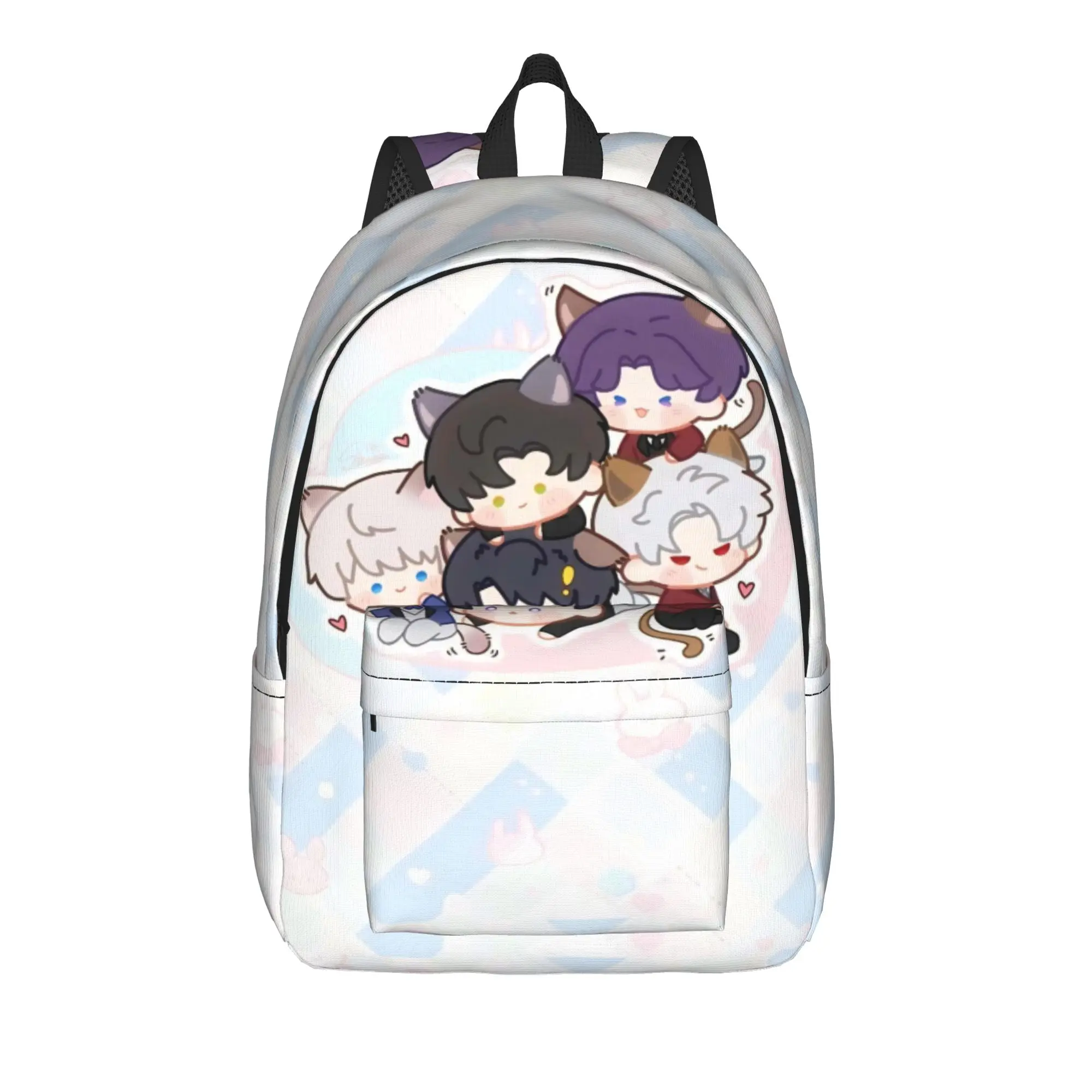 

Sylus Rafayel Zayne Xavier Caleb Backpack for Men Women High School Work Daypack Love and Deepspace Game College Canvas Bags