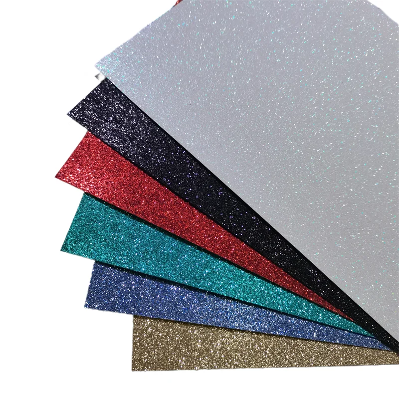 5 Sheets A4 Size 200Gsm Glitter Cardstock Paper,Glitter Paper For Diy Crafts,Cupcake Topper,Birthday And Wedding Party Decors