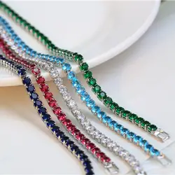 Chic Bracelet Rhinestone Chain Bracelet Women Bracelet Sparkling Women Bangle Ravishing Tennis Bracelet Women Wrist Jewelry