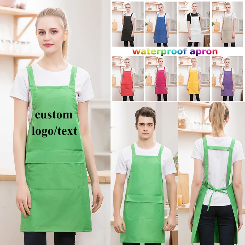 Customize Painting Apron for Men Women Artist Education Learning Bib School Aprons Bathroom Kitchen Cleaning Catering Pinafore