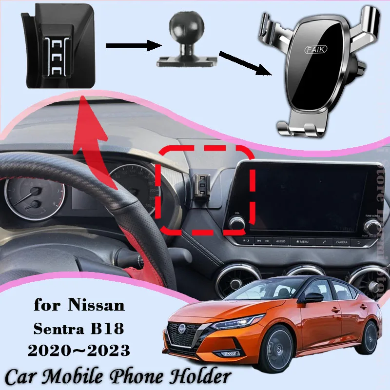 

Car Mount for Nissan Sentra B18 8th Gen 2020~2023 Air Vent Auto Mobile Phone Holder Cellphone Bracket Gravity Stand Accessories