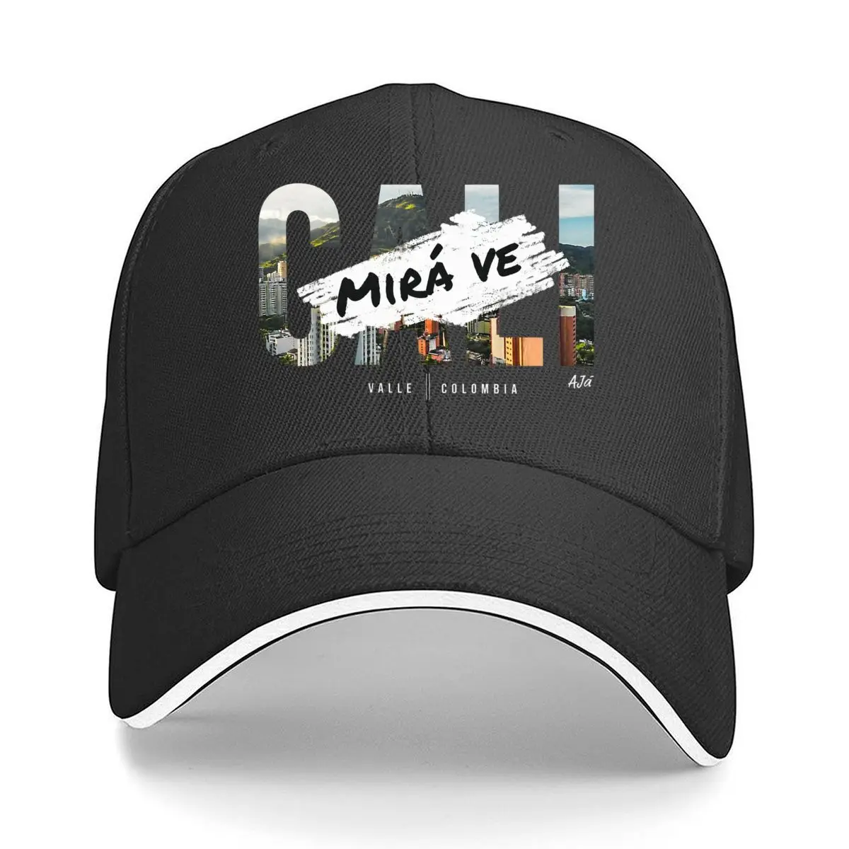 Cali Mira Ve Valle Colombia Cityscape Graphic Hip Hop hat Fashion Outdoor Sports Sandwich Baseball Cap