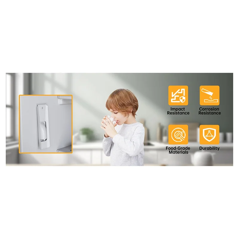 ABKR-Внутренние диспенсеры для воды в холодильнике, [портативная работа одной рукой] Сменный рычаг для дозирования воды для рук