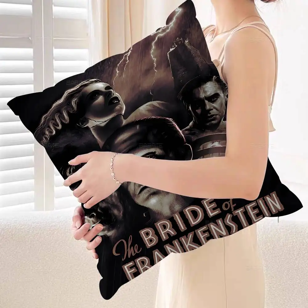 خمر فرانكنشتاين العالمي وحوش الرعب وسادة أنيمي وسادة أريكة سرير رئيس وسادة غطاء غطاء الوسادة 45x45 سم الموضة #2