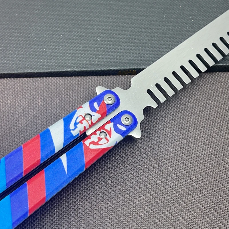 VALORANT Game peripheral Toy, Yoru's Stylish Butterfly Comb, 23CM (9.05 inches), metal blade, Not Sharp, butterfly knife traine