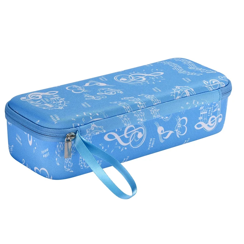 مناسبة لصندوق تخزين الآلات الموسيقية Otamatone، حافظة واقية للملاحظات الموسيقية على شكل الشرغوف الإلكتروني سهلة الاستخدام - أزرق