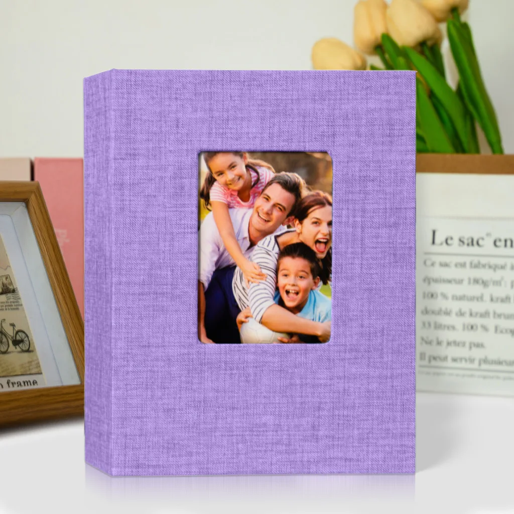 7-inch 100-piece Photo Album Bookshelf Album Fabric Cover Album Suitable For Storing Family Anniversary And Wedding Photos