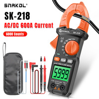 Digital Clamp Meter 600A AC DC Current 5999 Counts True RMS  Multimeter Ammeter Voltage Tester Amp Hz Capacitance NCV Ohm Test