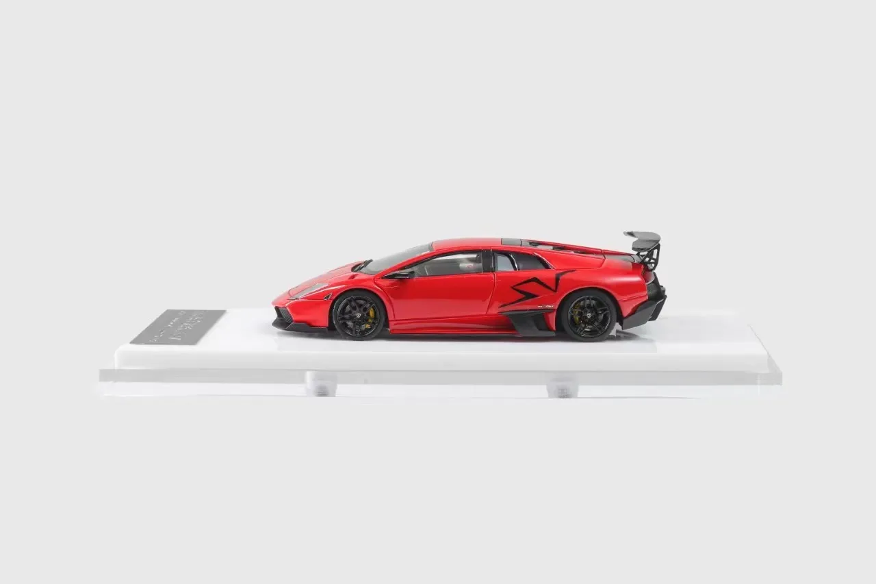 Cars' Lounge 1:64 Murcielago SV LP670 Andromeda Red limited edition of 99 resin simulated car model children's toy gift pieces