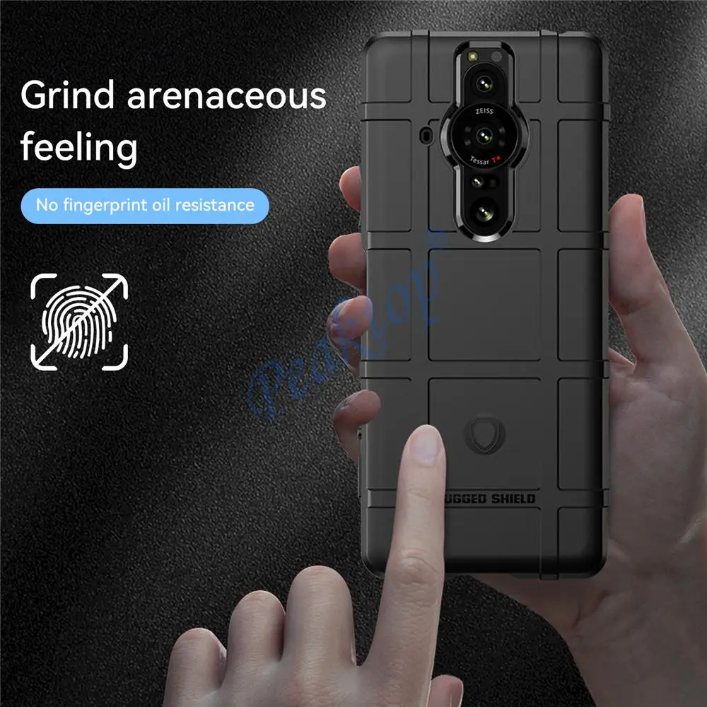 Rugged Armor Case for Sony Xperia 1 5 II 8 10 III Solid Tactical Shield Case for Sony Xperia Pro i L3 Ace Full Protection Cover