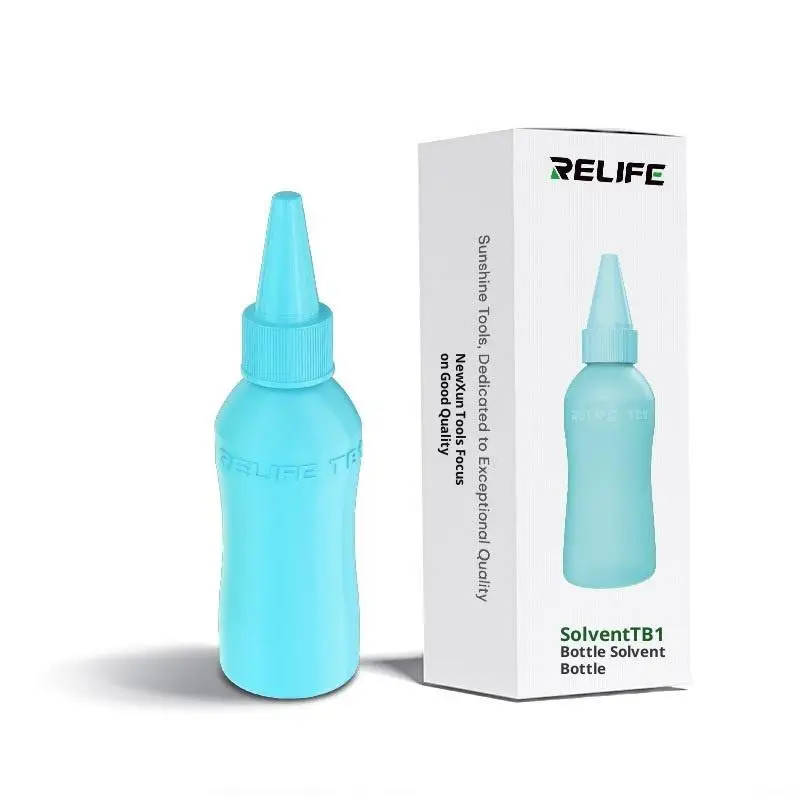 

New 1 Set TB2 50ML Phone Repair Squeeze Bottle With Needle TB1 Empty Plastic Bottle For Alcohol Soldering Flux Rosin Dispenser