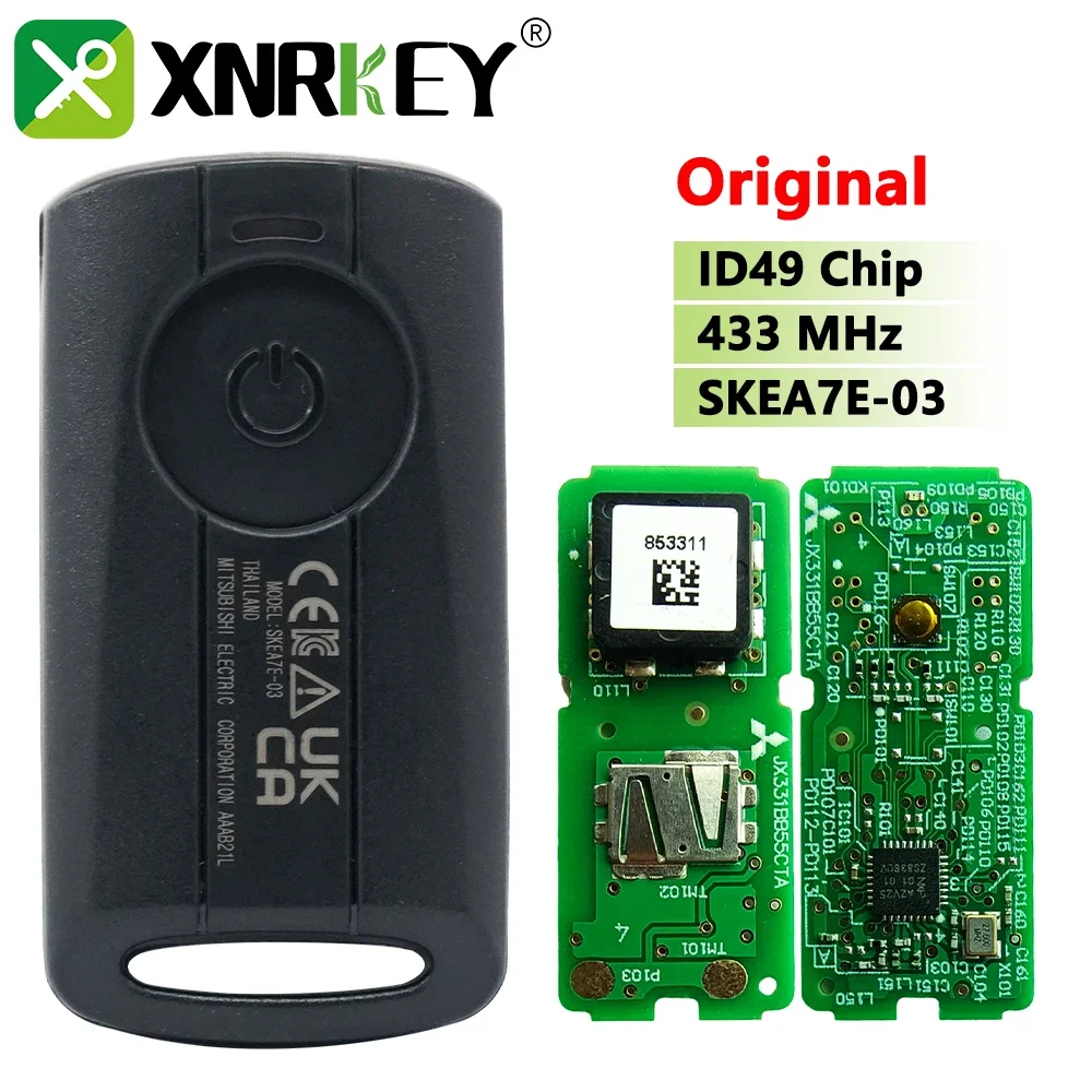 

Original OEM Number B2TH62610200 Motorcycle Control Key Fob 433.92Mhz ID49 Chip For Yamaha NVX155 Xmax300 Xmax 125 250 300 400