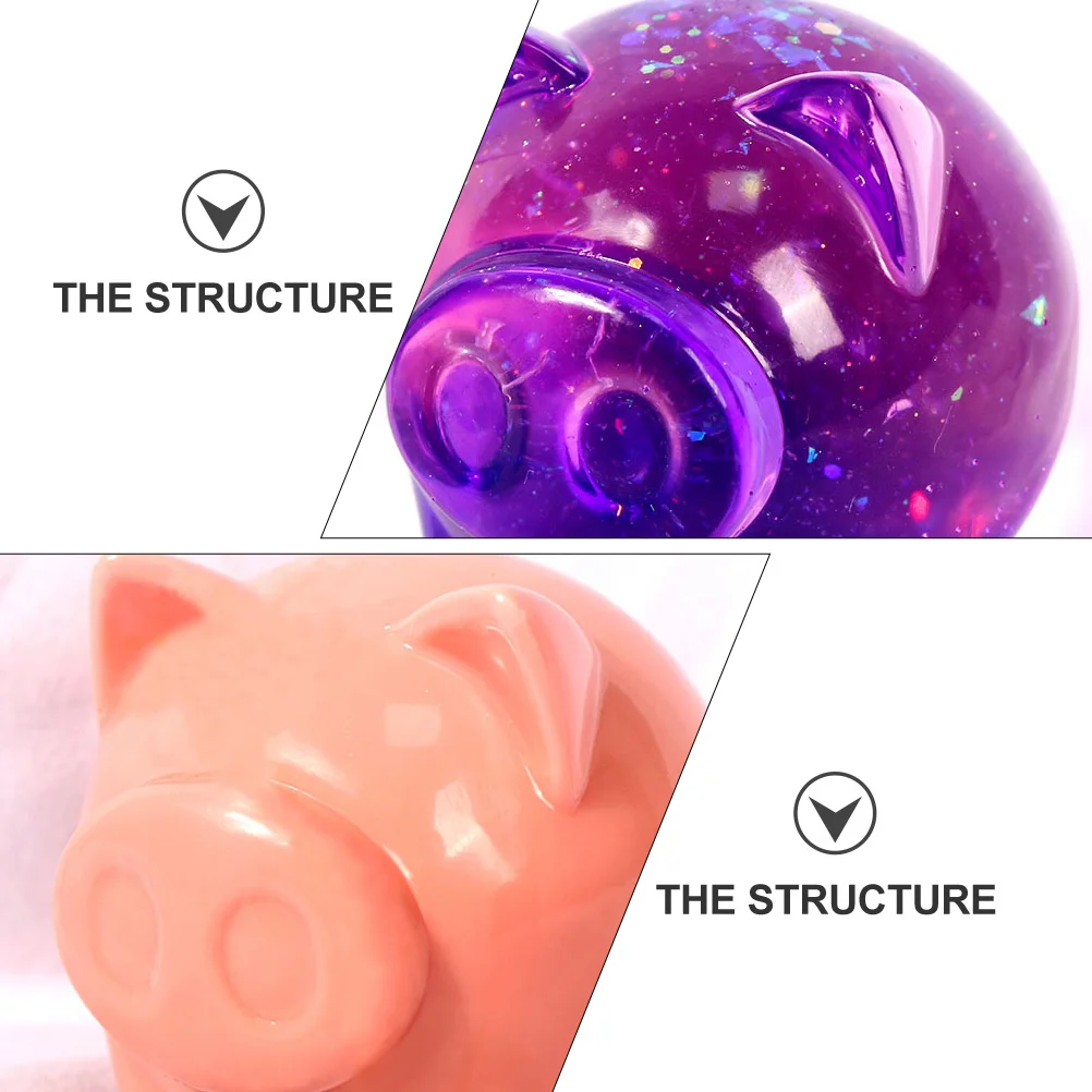 قوالب السيليكون على شكل خنزير الملحقات الحرفية قابلة لإعادة الاستخدام مرنة DIY لوازم صنع الصابون أدوات الحرف اليدوية قوالب الخبز