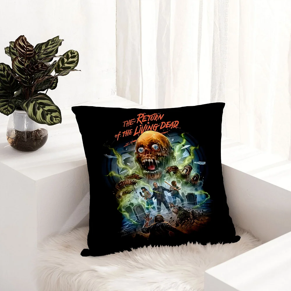 R-Return of the Living Dead Pillow Case Plush Fabric Soft Pillowcase Double Sided Print Sofa Cushion Cover Throw Pillow Cover