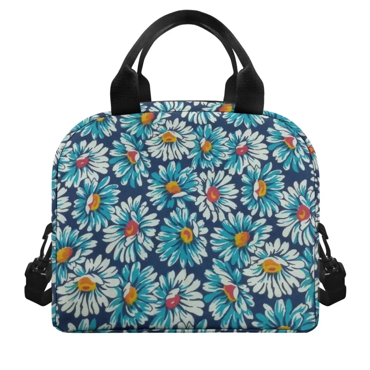 Fashion Gradient Blue Flower Pattern Girls Boys Mulit Large Capacity Handbag Hot Sales Easy To Carry Satchel Fashion Outdoor Bag