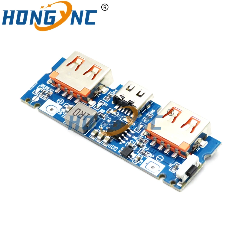 Lithium Battery Charger Board LED Dual USB 5V 2.4A Micro / ype-C USB Mobile Power Bank 18650 Charging Module