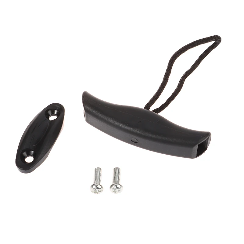 Universal Marine Canoe Kayak Pull Toggle Handle Dinghy Carry Handle T-Handle With Cord With Screws Kayak Toggle Hand Pull Handle