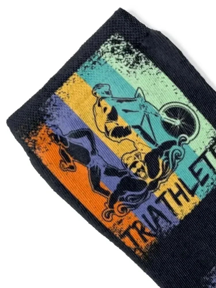 Triathlon Triathlete - Run Bike Swim Elite Athlete Socks Run luxe Stockings man golf Socks Women Men's