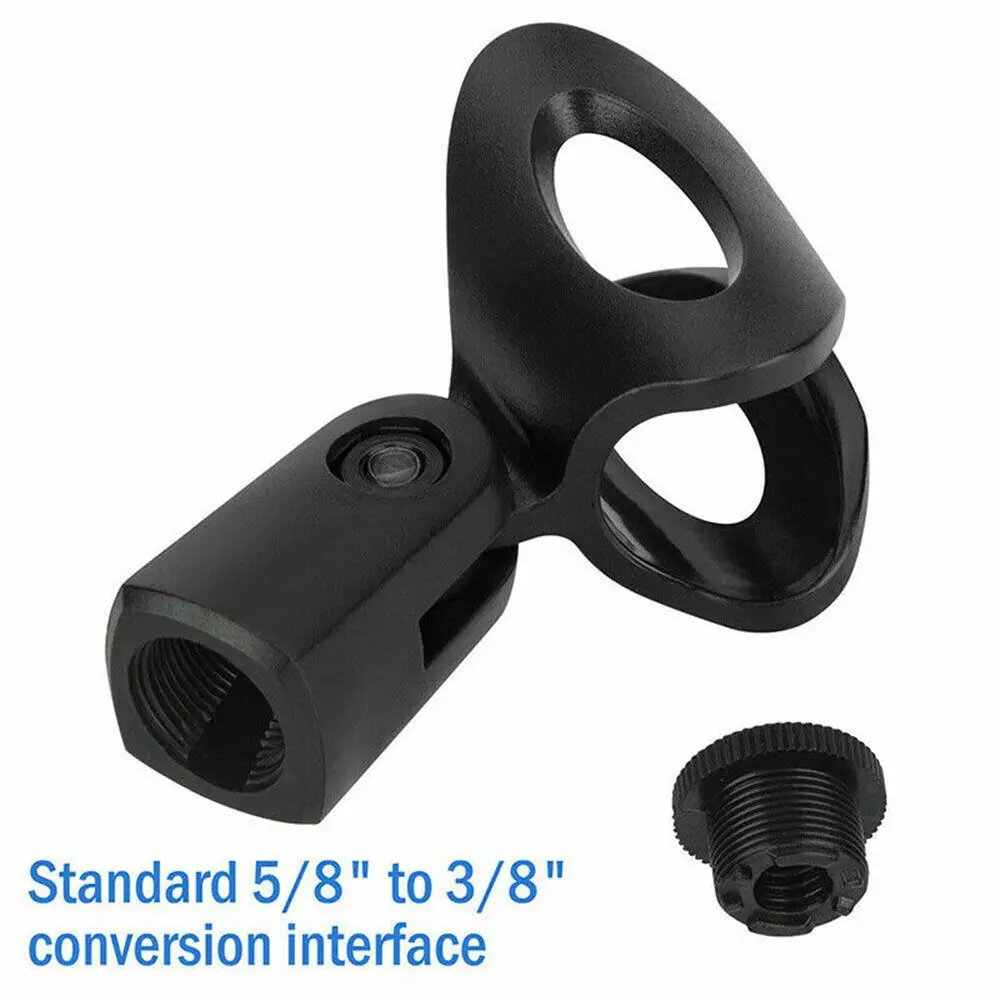 4 Pack New Wireless Black Microphone Mount Holder Mic Stand Mic Clip Universal
