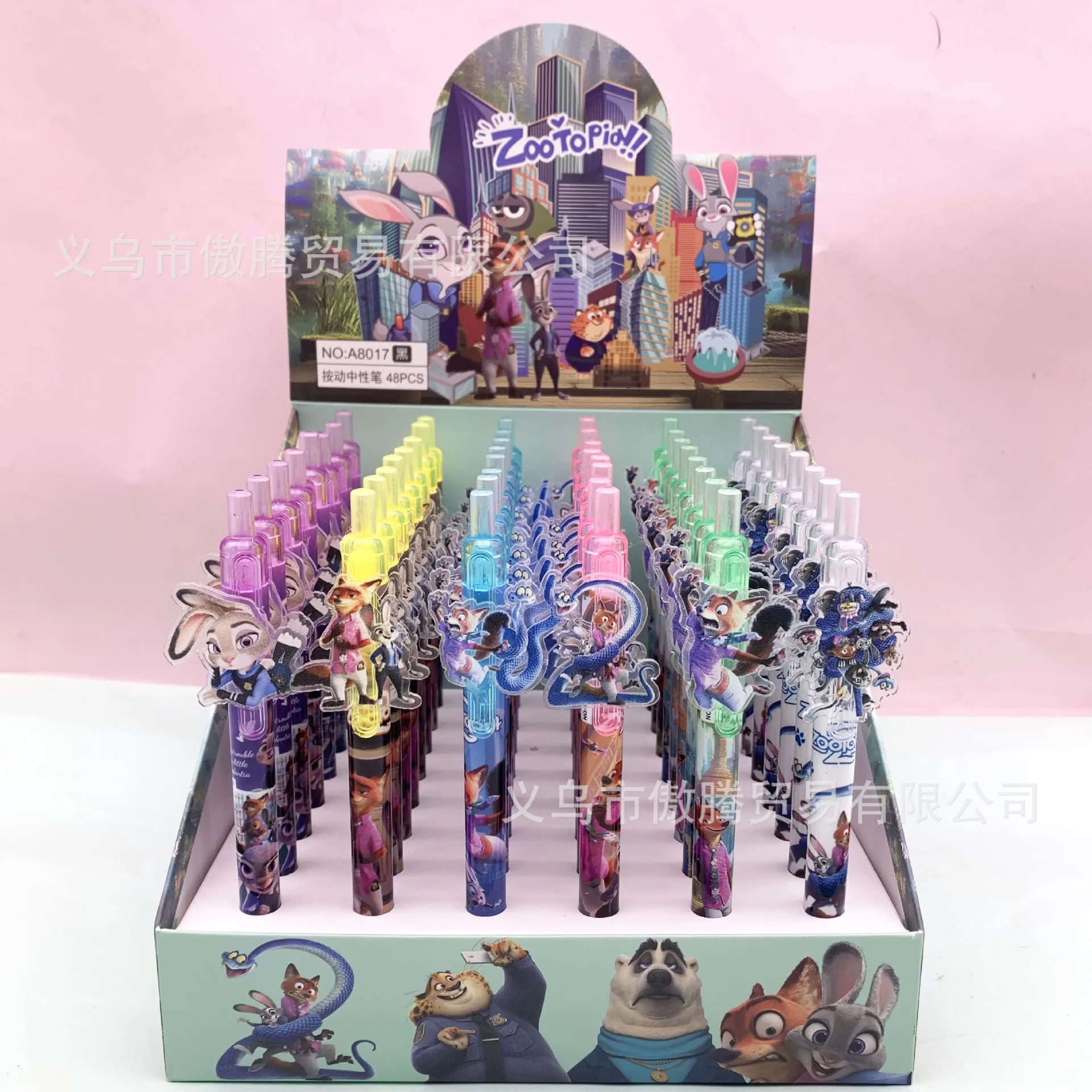 

6/48 шт. для Zootopia 2, черная гелевая ручка, студенческая гелевая ручка для письма, гелевая ручка, аниме-фигурка, канцелярские принадлежности, рождественские подарки 0,5 мм