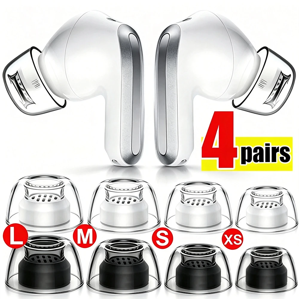 Crystal Latex Ear Tips for Redmi Buds 4 Pro /5 Pro 4Pro in Ear  Anti-slip EarTips Dustproof Ear Plugs Liquid Silicone Eartips